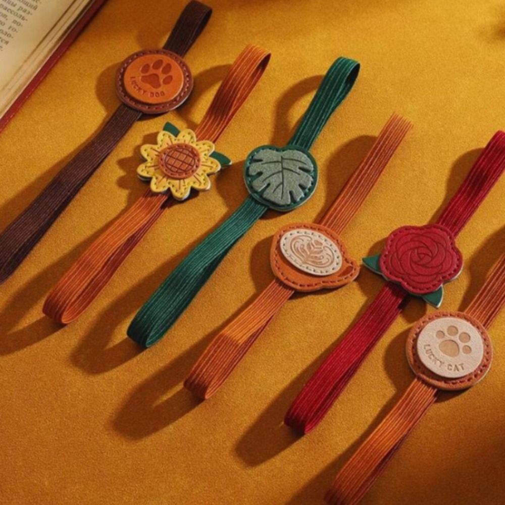 Leather Work Notebook - Marcapáginas de Cuero con Bandas Elásticas