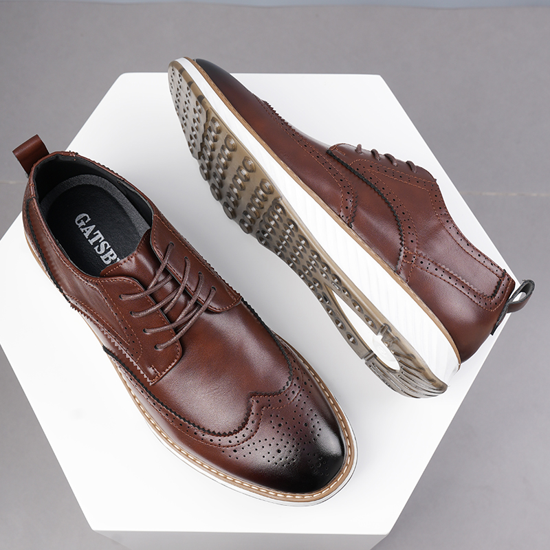 Leatherworking Classic - Zapatos de negocios informales para hombre,