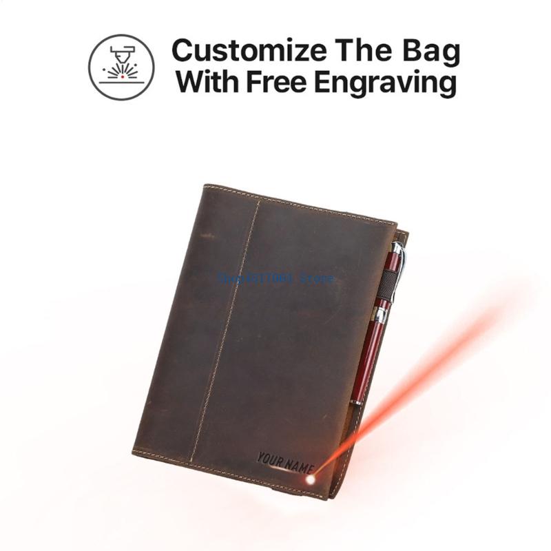 Leatherwork Journal - Funda diario portátil T3LB con páginas
