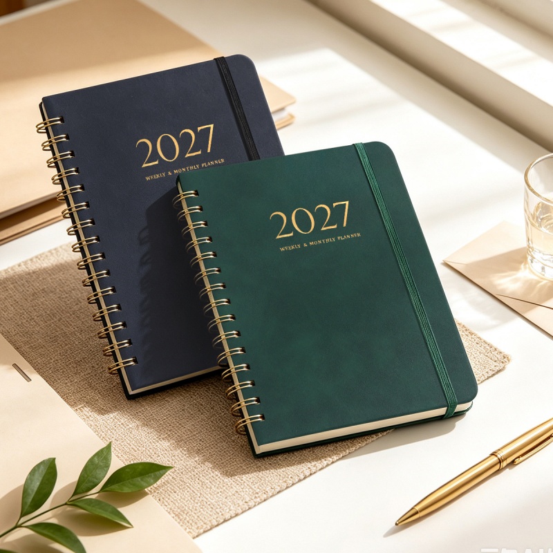 Leather Work Notebook - Agenda Planificadora Semanal y Mensual 2027