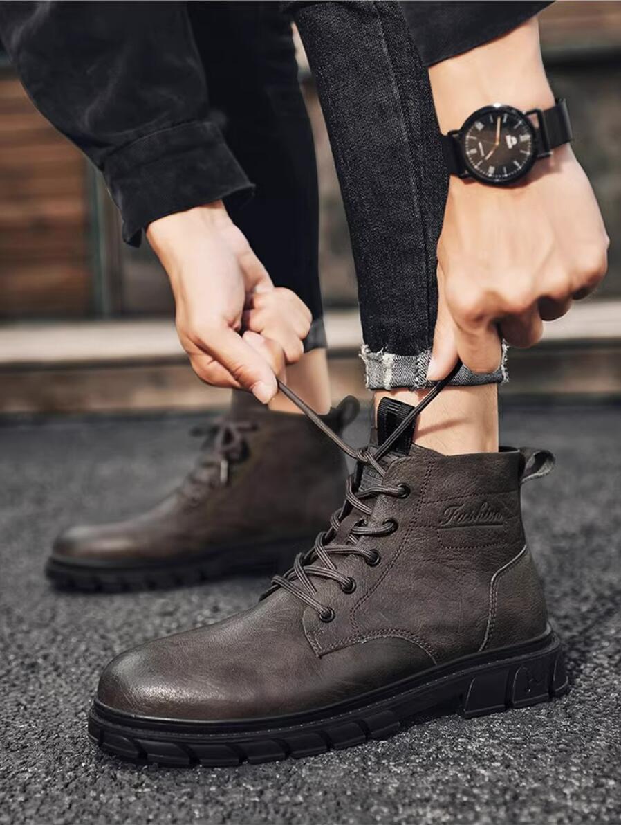 Leatherworking Classic - Botas de invierno para hombre, botines