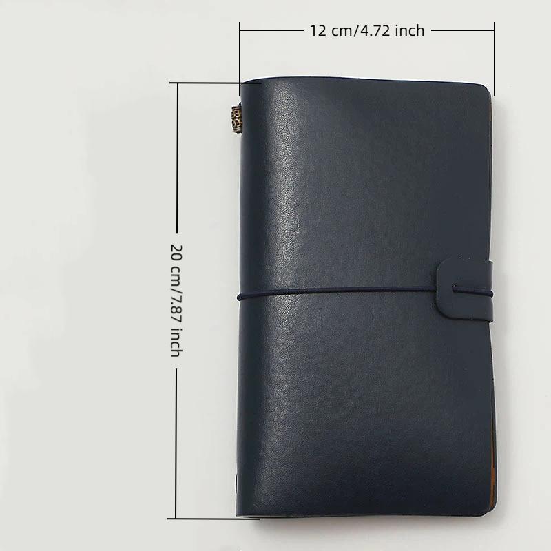 Leatherwork Journal - Cuaderno Recargable de Cuero PU Vintage,