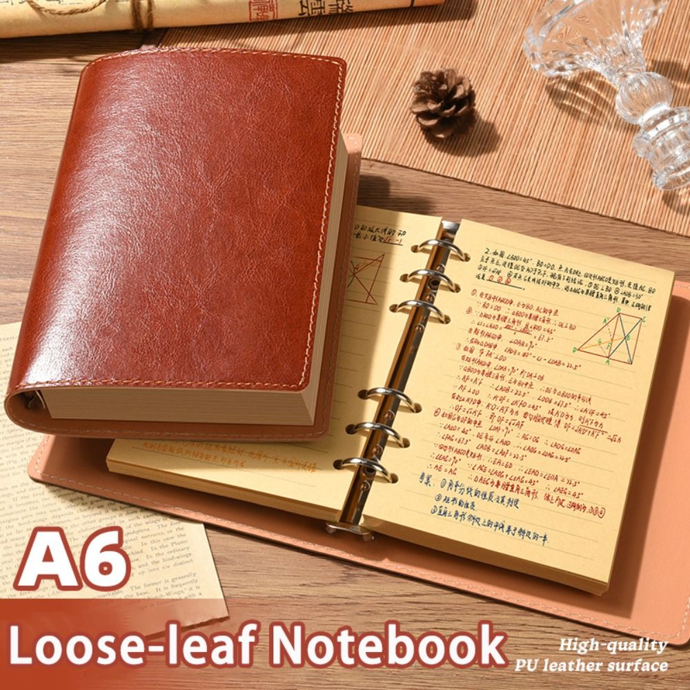 Leather Work Notebook - Nuevo Cuaderno A5/A6 de Hojas Sueltas,