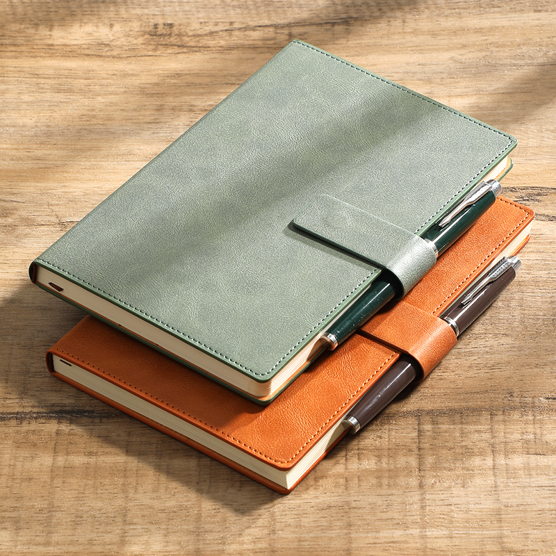 Leather Work Notebook - Cuaderno de Negocios A5, Diario de