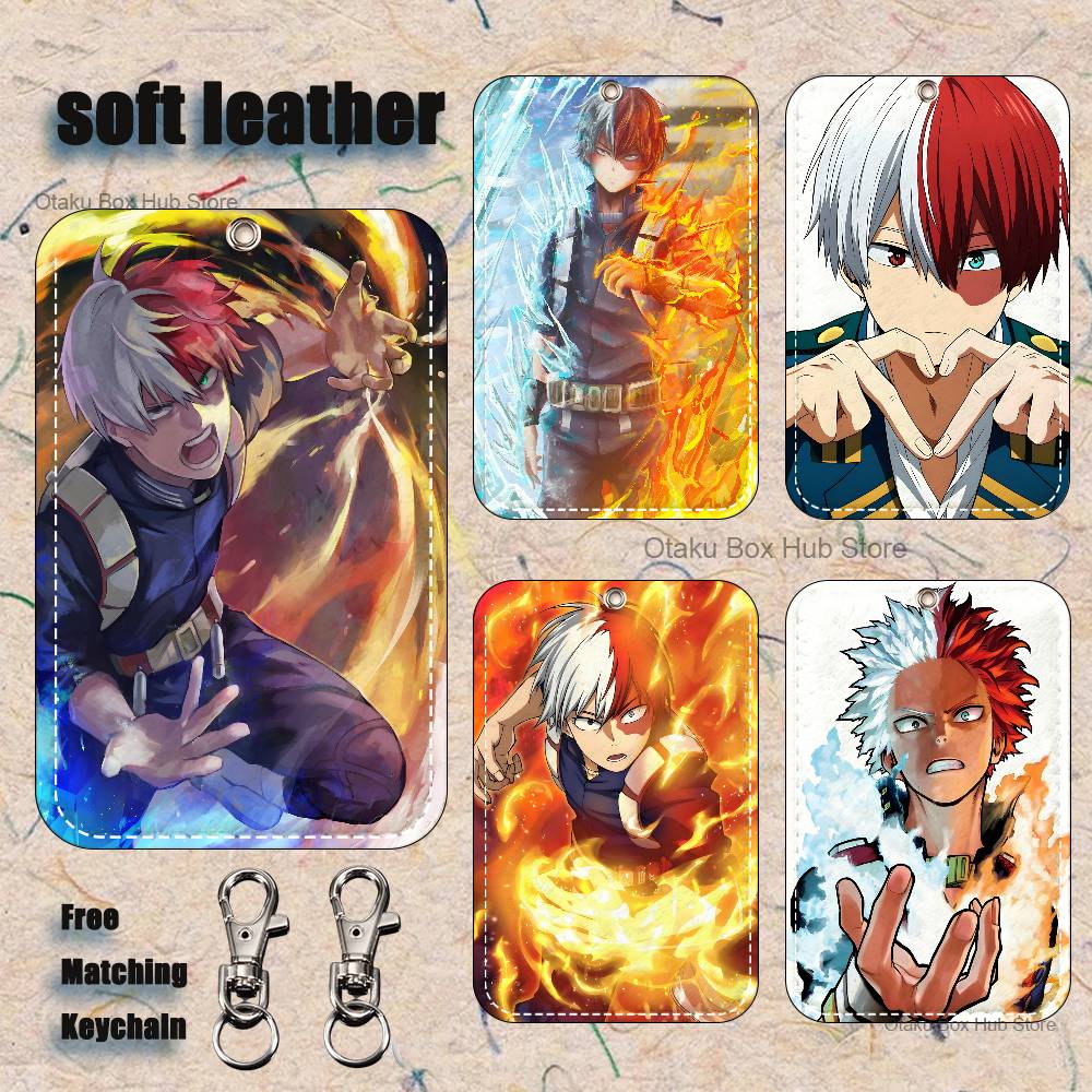 Leather Work In My Area - Llavero My H-Hero Todoroki para tarjetas