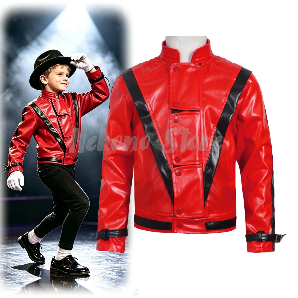 Leather Work Jacket - Disfraz de Michael Jackson Thriller, Chaqueta