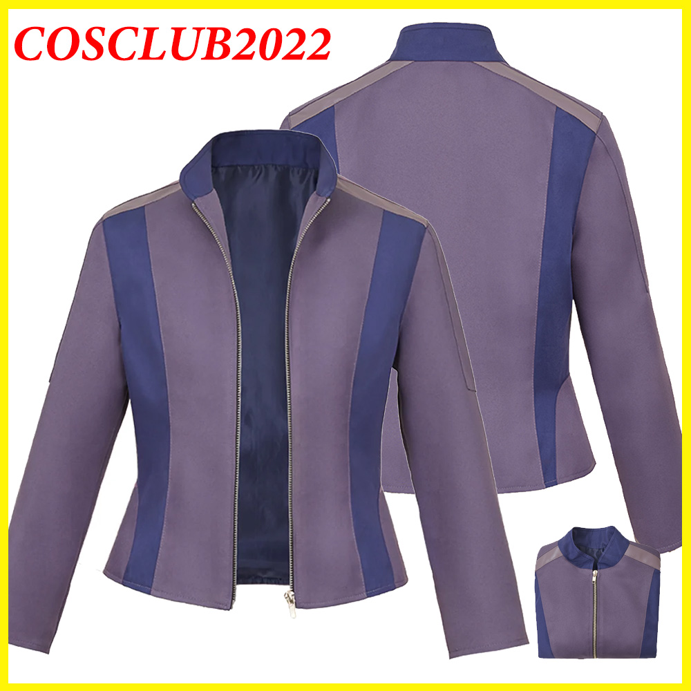 Leather Work Jacket - Fantasia Judy Hopps-abrigo de Cosplay, disfraz