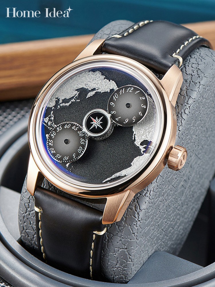 Leatherwork Ideas - Relojes de Pulsera Mecánicos Automáticos Blue