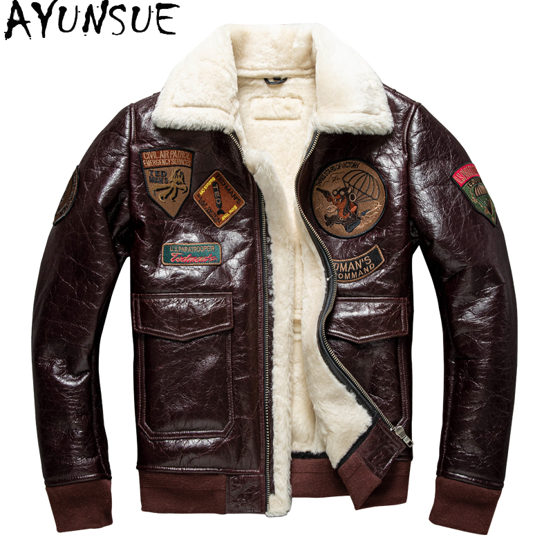 Leather Work Jacket - AYUNSUE, chaqueta de cuero de invierno,