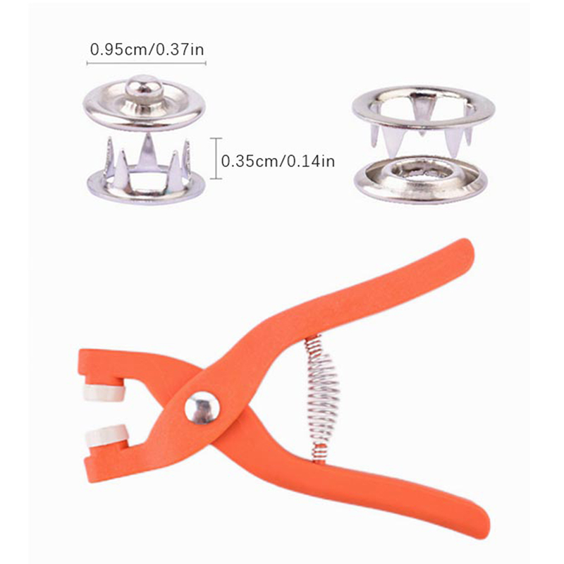 Snap Fastener Setter - 50/100 Uds. Botones Metálicos de Costura