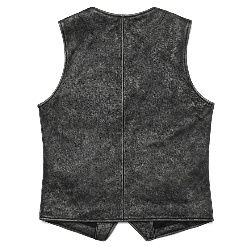Nuevo Gery-Chaleco Vintage de  - Leather Work Vest For Men reseña y precio
