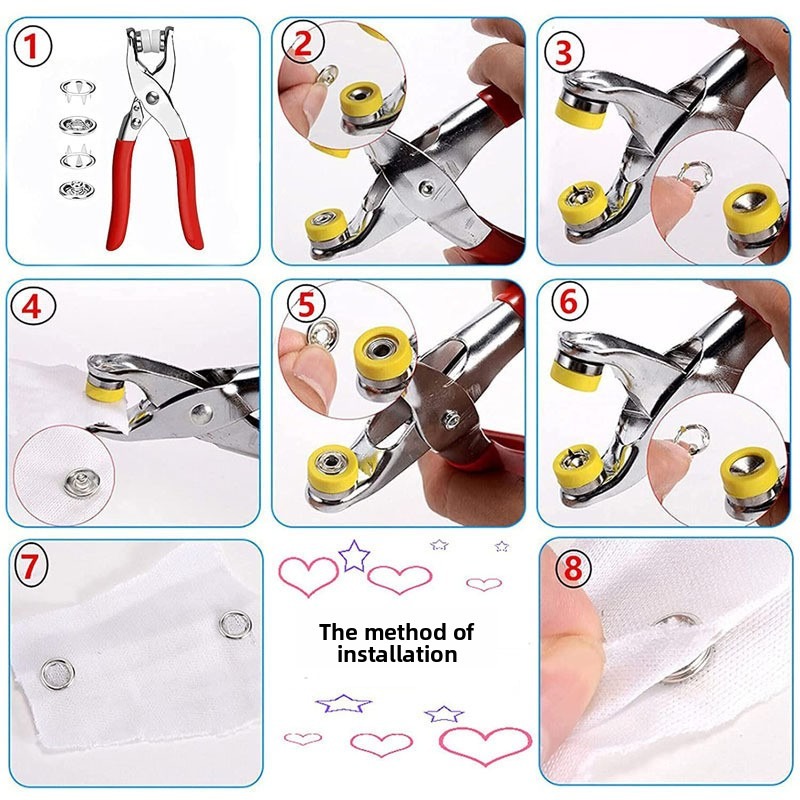 100 juegos de alicates automát - Snap Fastener Setter reseña y precio