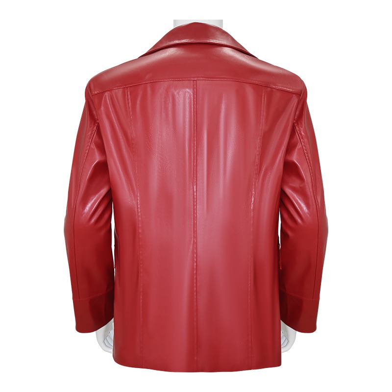 Chaqueta de Cuero Roja para Ho - Leather Work Jacket reseña y precio