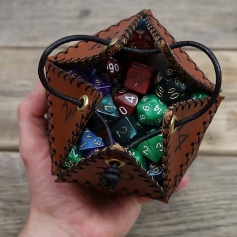 Nuevas de cuero D20 bolsa de d - Leatherwork Ideas reseña y precio