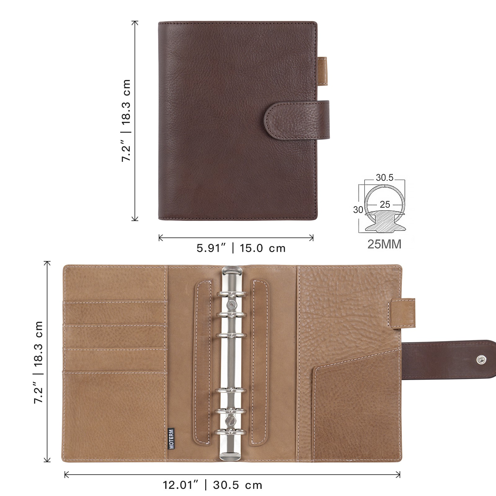 Moterm Franklin Covey tamaño c - Leather Work Notebook reseña y precio