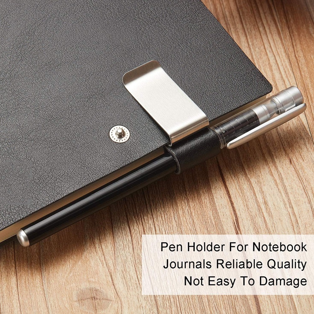 Portalápices de acero inoxidab - Leather Work Notebook reseña y precio