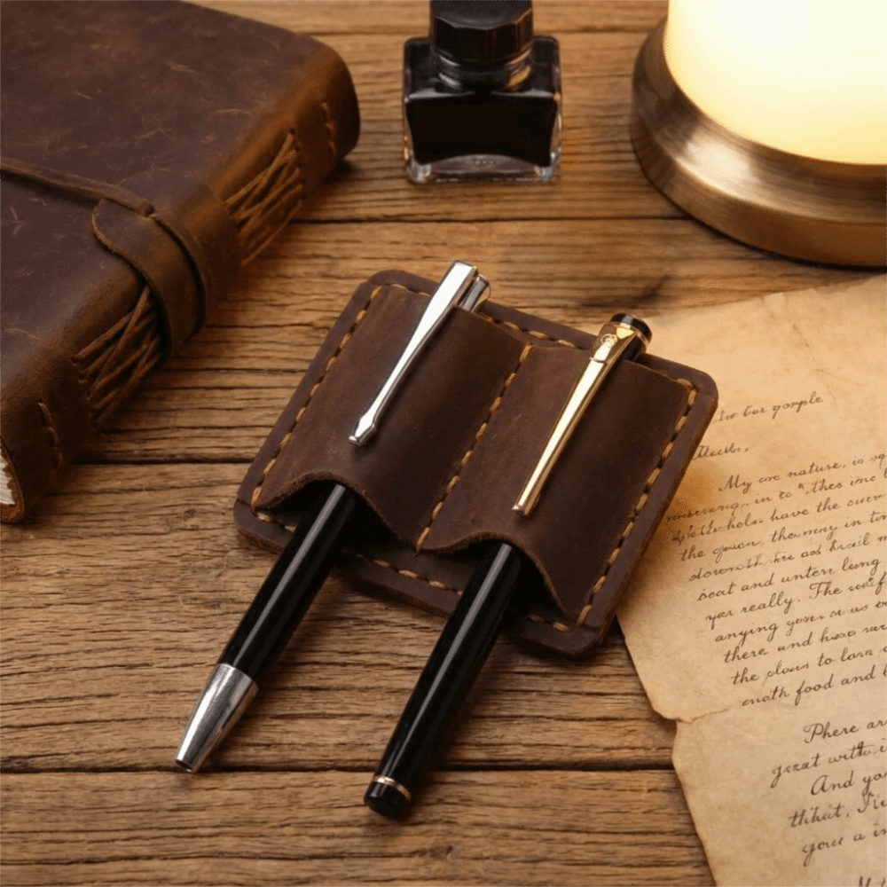 Portaplumas Doble de Cuero Vin - Leather Work Notebook reseña y precio