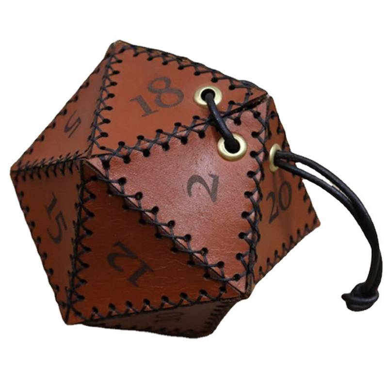 Bolsa de dados de cuero D20, c - Leatherwork Ideas reseña y precio