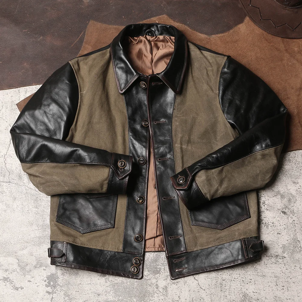 CC Shop-Chaqueta de cuero auté - Leather Work Jacket reseña y precio