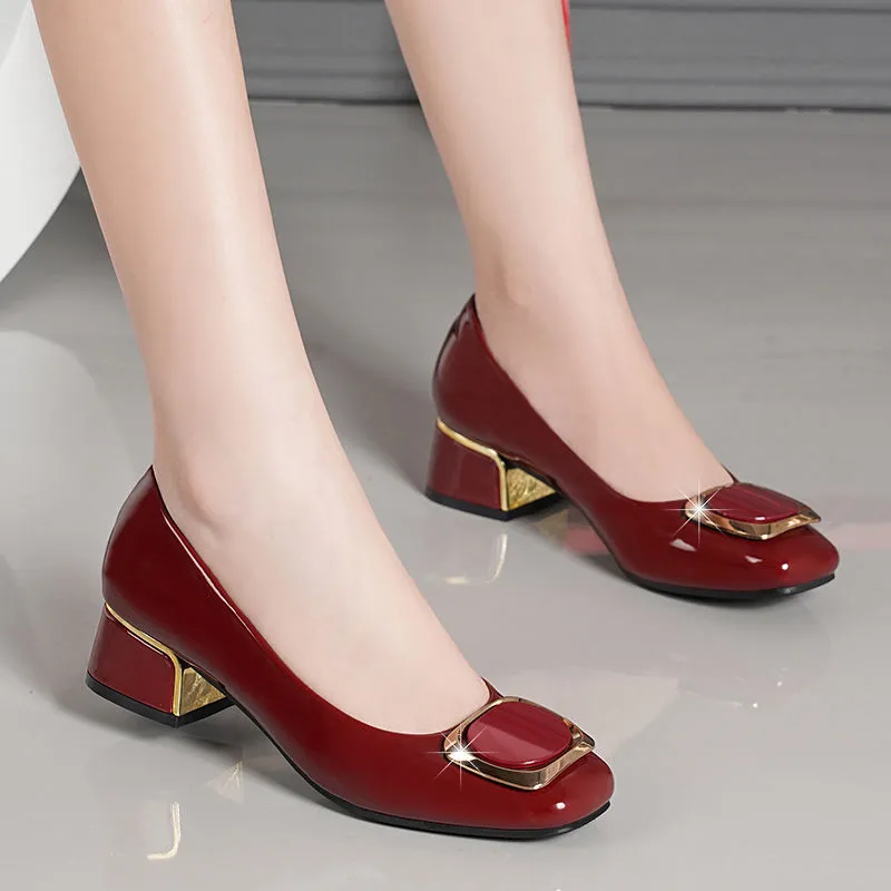 Zapatos de tacón cuadrado sin  - Leatherworking Classic reseña y precio