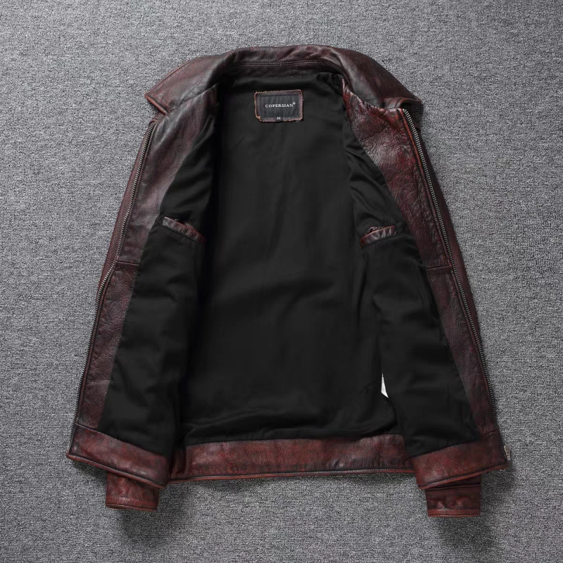 Chaqueta de motocicleta de cue - Leather Work Jacket reseña y precio